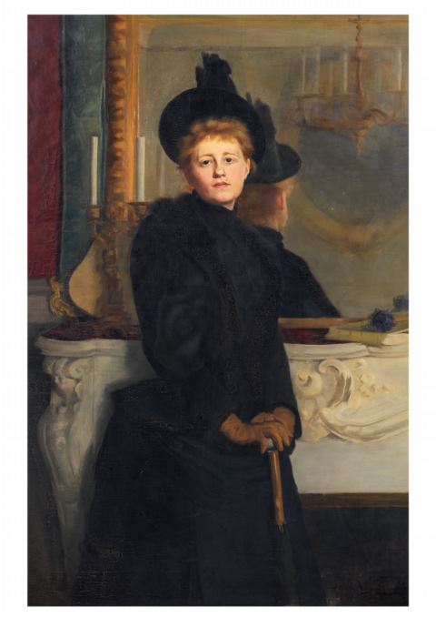 Lagercrantz, Ava. Självporträtt 1889. Nationalmuseum
