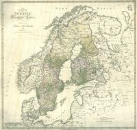 Karta över Norden 1809 - klicka för större bild
